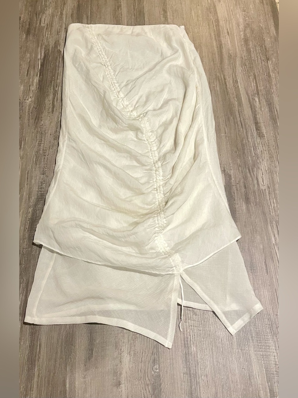 The Line by K Ivory Textured Knit Skirt
